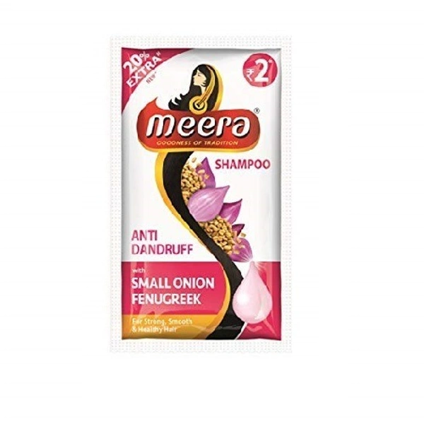  Meera Anti Dandruff Shampoo, 5.5ml Sachet (Pack of 20)