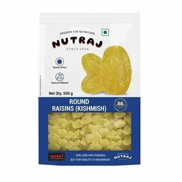 Nutraj Round Raisins 500g Pouch