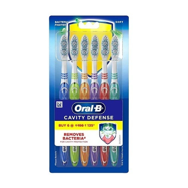 Oral-B Cavity Defense Soft Toothbrush  (Pack of 6)