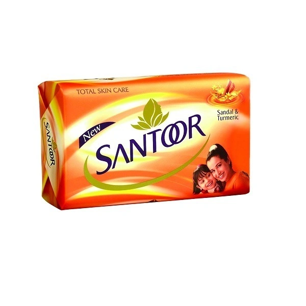 Santoor Sandal and Turmeric Soap, 100g