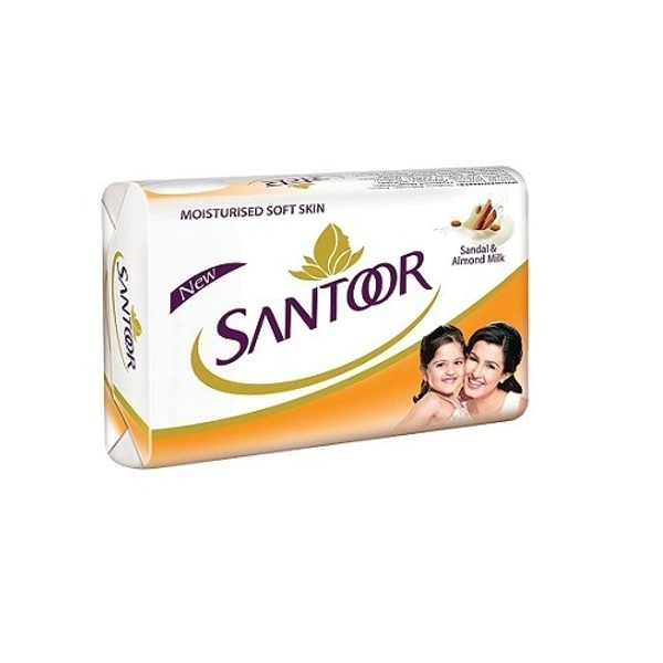 Santoor Sandal & Almond Milk Soap 125g