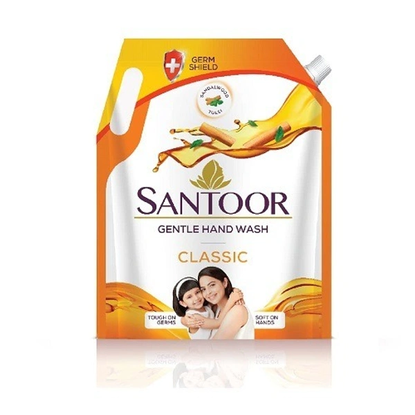  Santoor Classic Gentle Hand Wash, 1500ml
