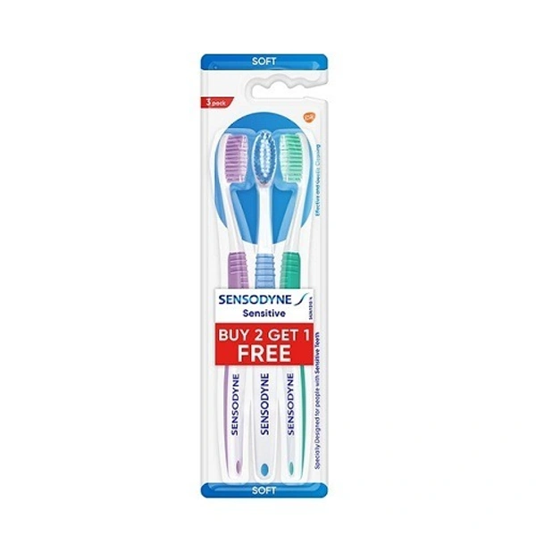 SENSODYNE Sensitive Soft Toothbrush  (Pack of 3)