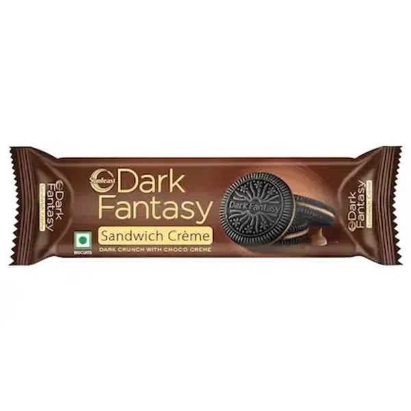 Sunfeast Dark Fantasy Creme Biscuit made with Real Chocolate 83 g