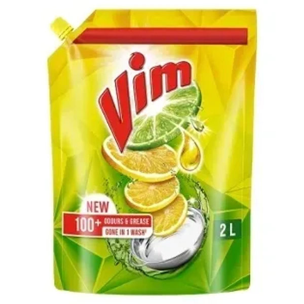  Vim Fresh Lemon Fragrance Dishwash Liquid Gel 2L Refill