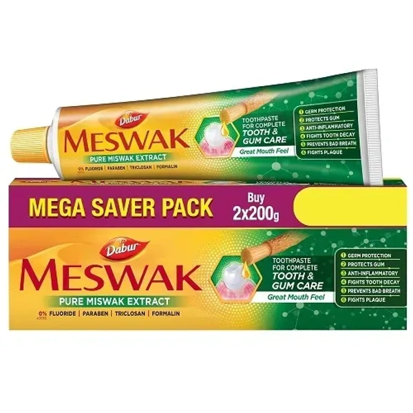 Dabur Meswak Complete Oral Care Toothpaste, 400g  (Pack of 2)