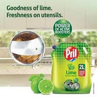 Pril Lime Liquid Dishwash Gel - 2 Litre Pouch