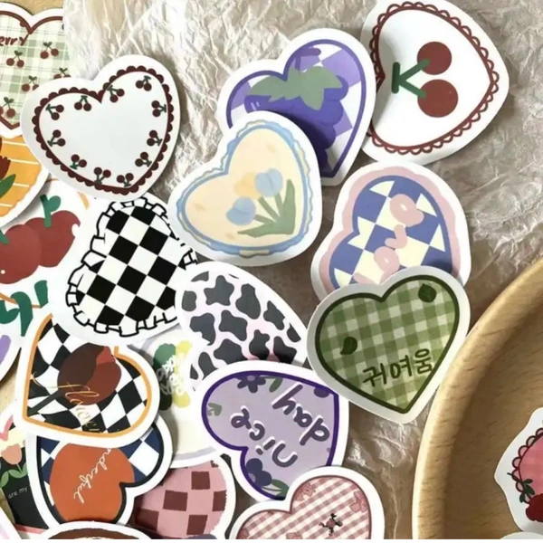 Heart Stickers (50pcs)