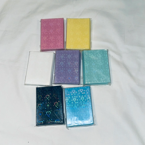 Heart Holo sleeves (50/pack) - White