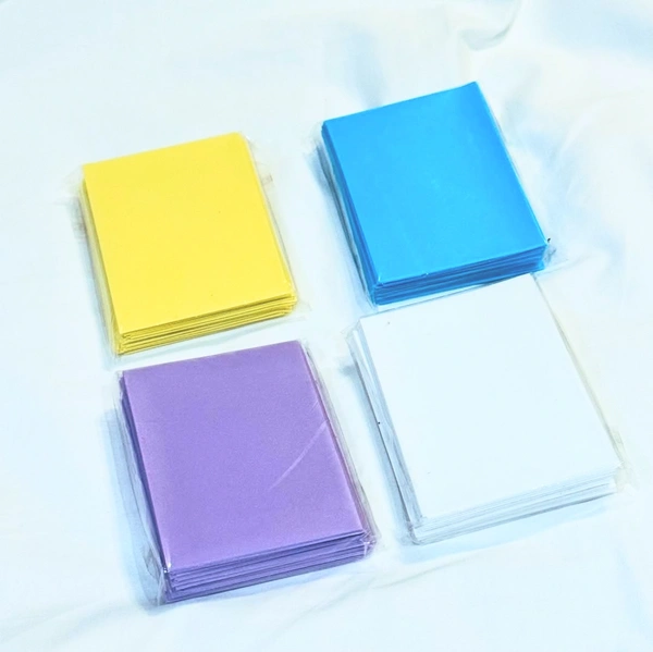 Colored Sleeves (Size A; 50Pcs)  - Blue