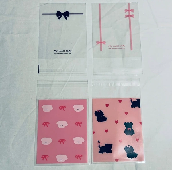 Coquette Bow Sealing Bags (50Pcs) - Pink Bow