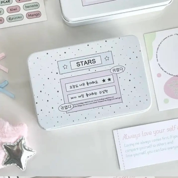 Tin Container  - Stars