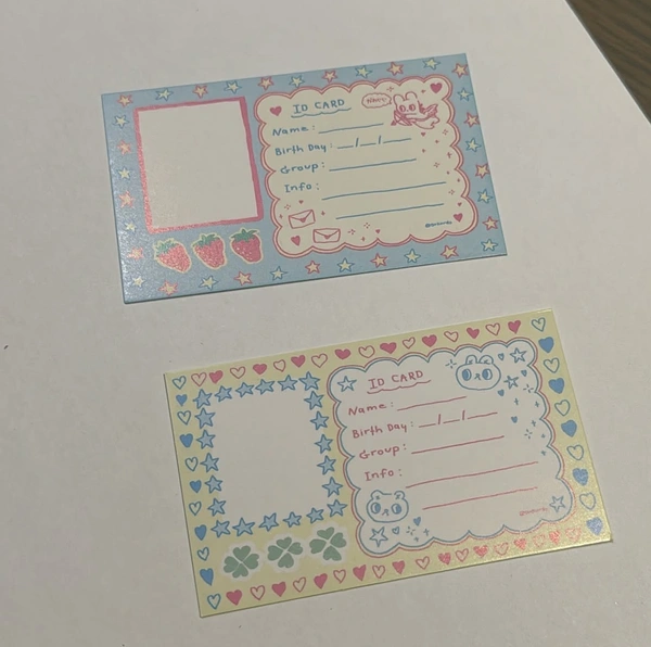 ID Card (Double Sided) - Blue