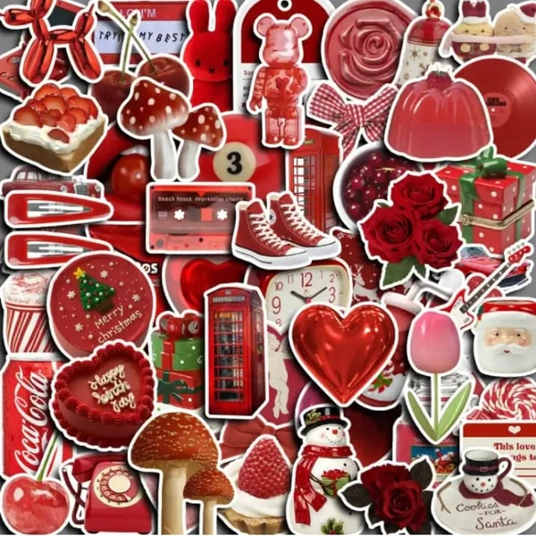 Red Sticker Pack (60pcs) 