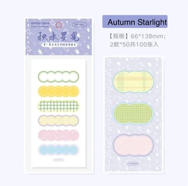 Seasonal Memo (100 Sheets) - Autumn Starlight