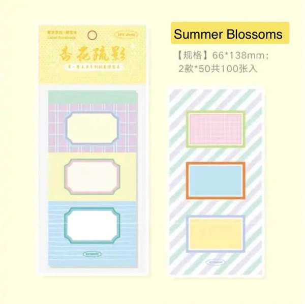 Seasonal Memo (100 Sheets) - Summer Blossom