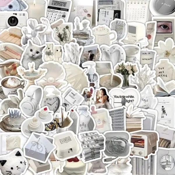 White Sticker Pack (50pieces)