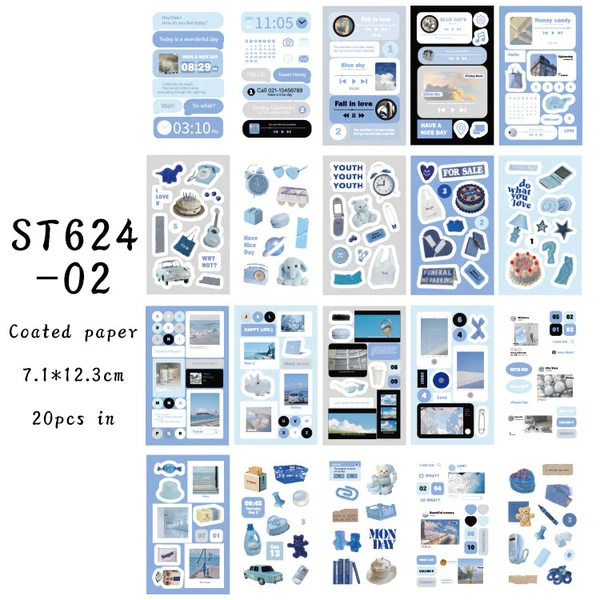Everyday Things Sticker Book - Blue