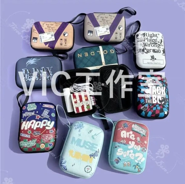 Hard case Pouches  - Happy