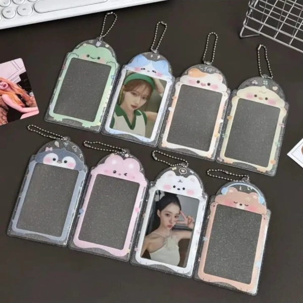 PVC Photocard holder  - White Puppy