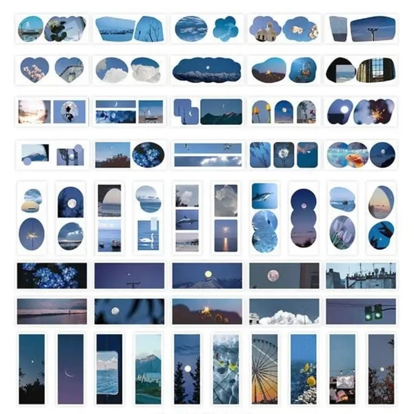Mini Sticker Booklet - Blue
