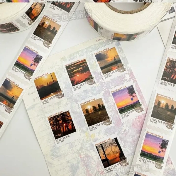 Stamp Stickers (60 Pieces)