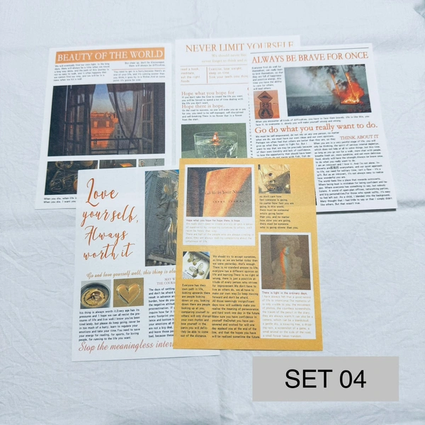 Scrap Paper Pack (50 Sheets)  - SET 04