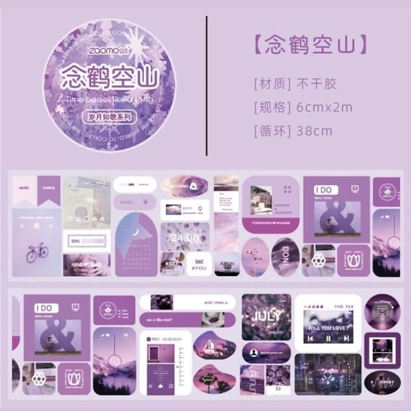 Color-themed Sticker Strip Pack