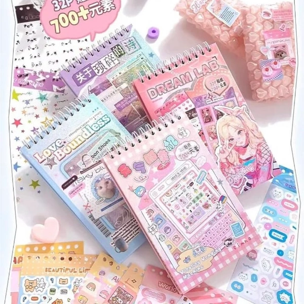 Y2K Sticker Book - Purple Poetry