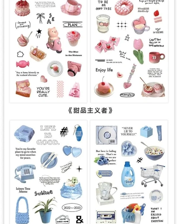  Time Series Stickers (Papermore) - Pink - Dessert Artist