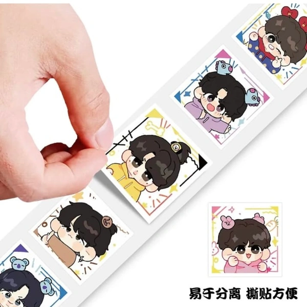 BTS Fan art Sticker Roll (500 Stickers)
