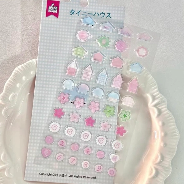 3D Jelly Sticker Sheets  - Cherry Blossoms