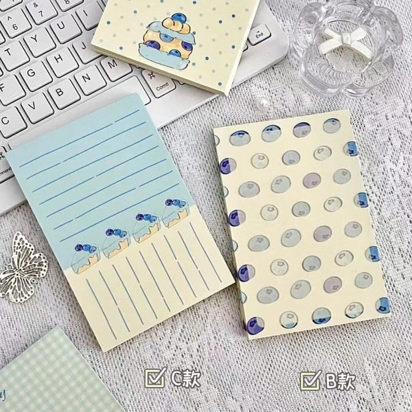 Blueberry Memos (50 Sheets) - A