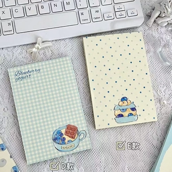 Blueberry Memos (50 Sheets) - A