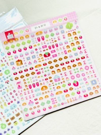 “Square Block” Label Sticker  - Numbers