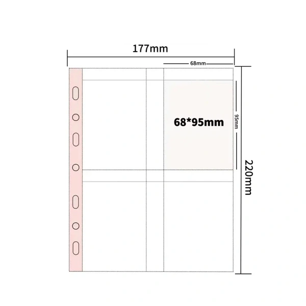 Assorted Binder Sleeves (10 Pack)  - A5 4 Pocket Slim (Double Sided)