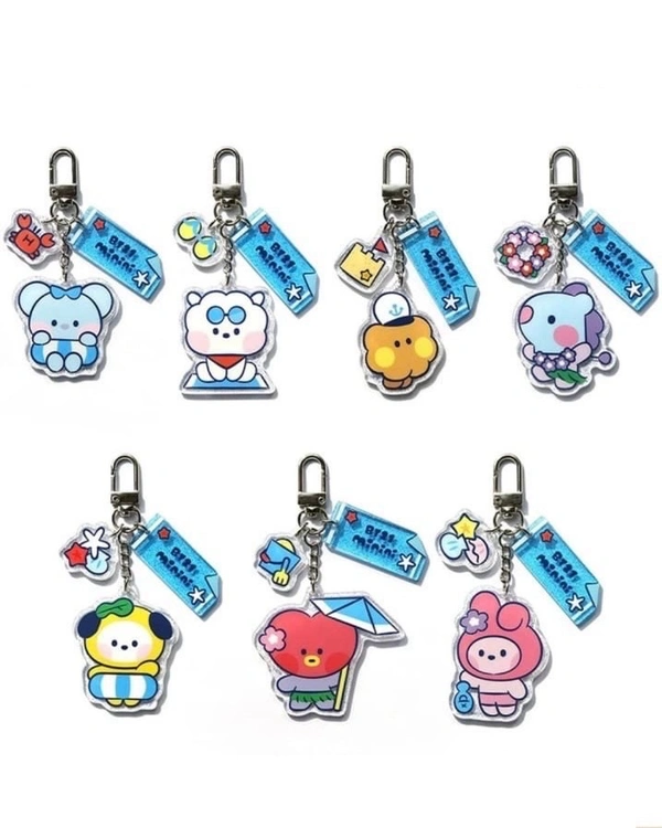 BT21 Beach Keychain (Unofficial) - RJ