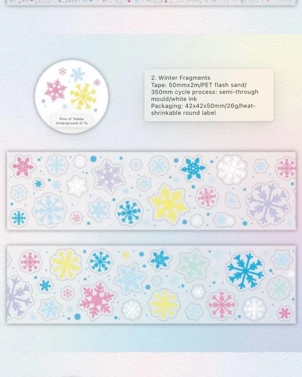 Dream Shimmer Series PET Roll - Winter Fragments