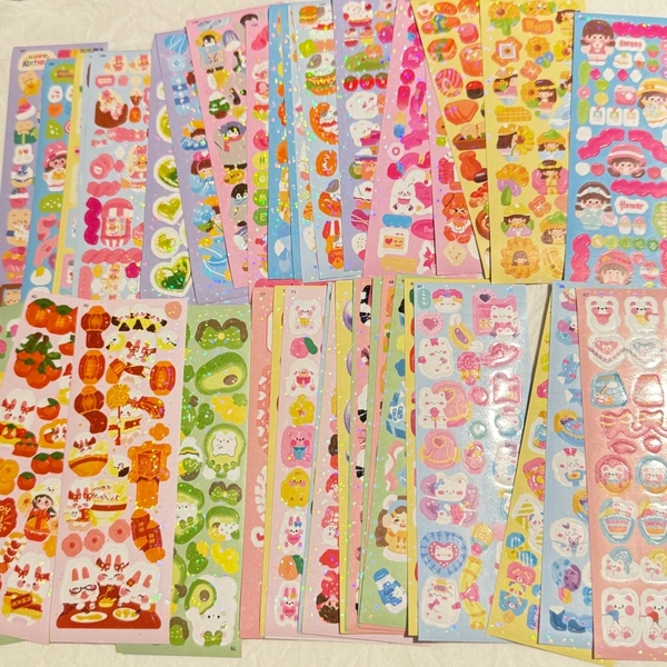 Cute Holo Sticker Sheets (Random 4) 