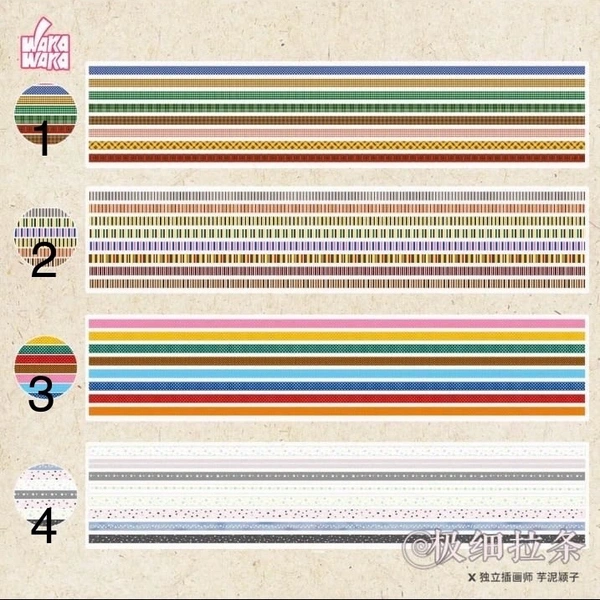 Mini Masking Tape Set - 1 Pattern