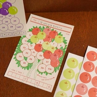 Fruit Circle Stickers (Per Sheet)  - Green Grape