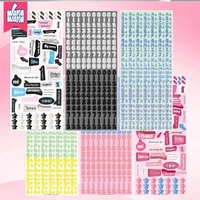 Bubble Sticker Sheet - Pink/Green/Yellow ABC