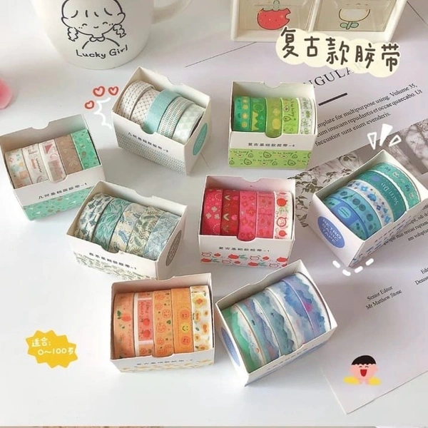 Fruit Washi Set (Pack of 5) - Green