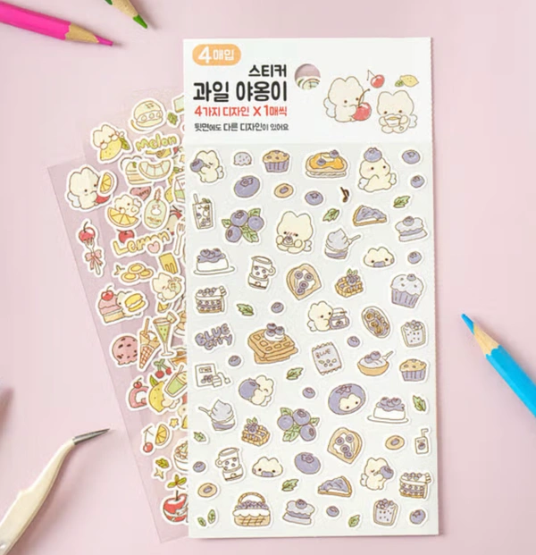Fruit Meow Sticker Sheet