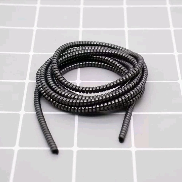 METALLIC FINISH CABLE SPIRAL PROTECTOR / WIRE REPAIR / PET CORD PROTECTOR / HEADPHONE SAVER, CABLE WRAP / COVER FOR MAC CHARGING CABLE - Corn