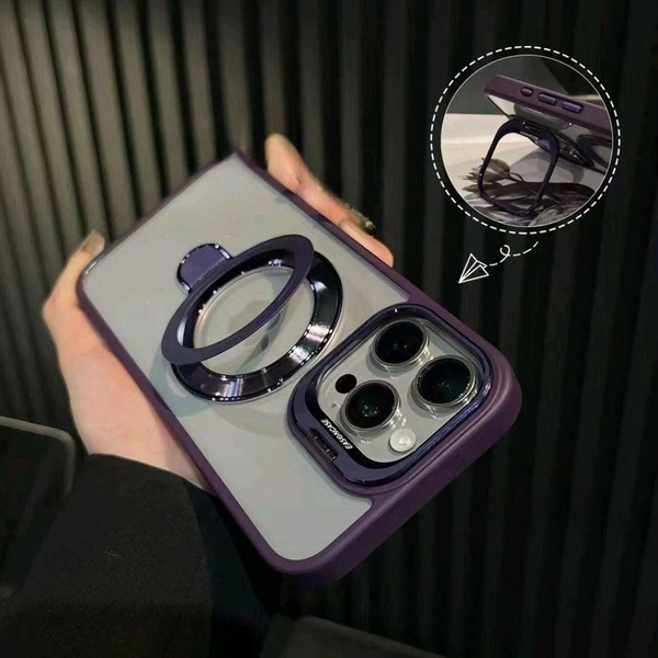 MagSafe And Camera Stand Covers For Iphone - Purple, 14