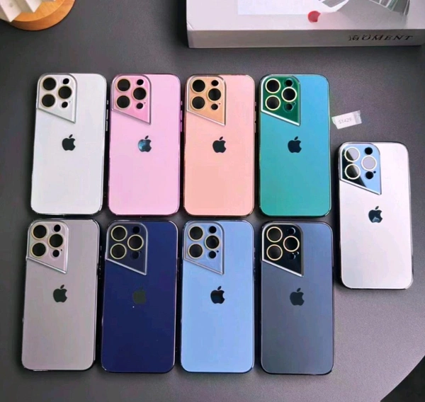 Triangle Cut Camera Lens Protection Case For Iphone - Black, 15