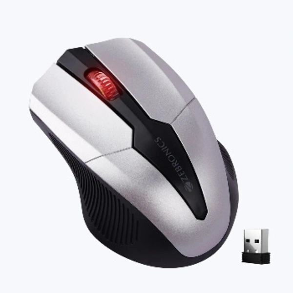 ZEBRONICS Zeb-Race Wireless Ambidextrous
Optical Mouse (2.4GHz Wireless, Black)