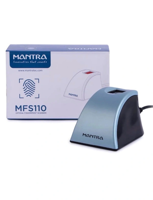 Mantra L1 MFS110 Fingerprint Scanner – UIDAI Certified Biometric USB Device for Aadhaar & Digital Authentication