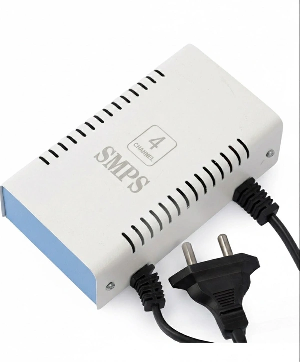 4 Channel CCTV Power Supply ā Stable Voltage Protection | Supports 4 Cameras up to 40ā60M Range